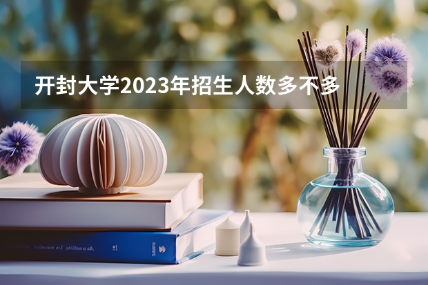 开封大学2023年招生人数多不多 开封大学好不好考