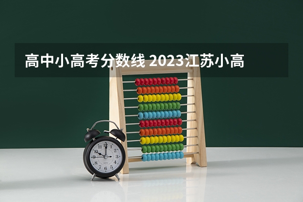 高中小高考分数线 2023江苏小高考合格标准