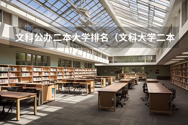 文科公办二本大学排名(文科大学二本院校排名)