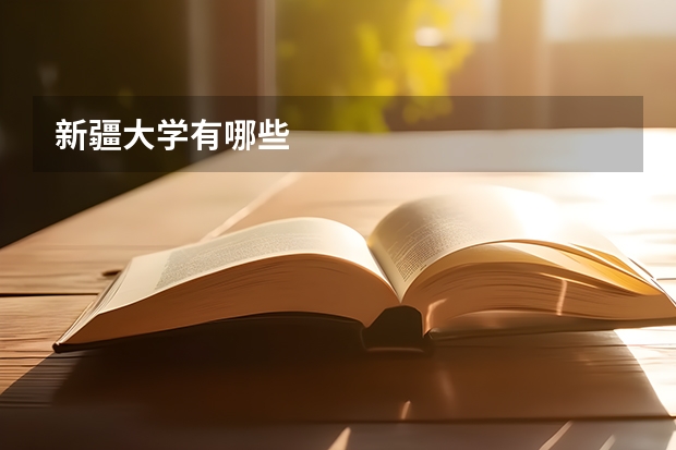 新疆大学有哪些
