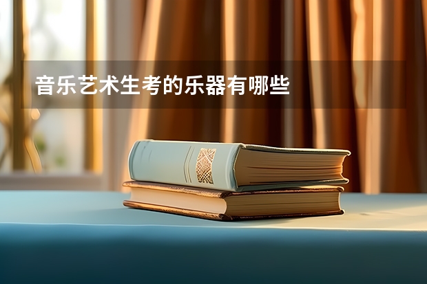 音乐艺术生考的乐器有哪些