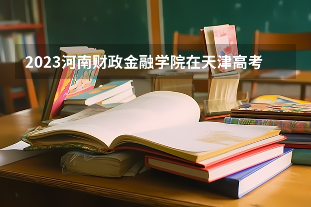 2023河南财政金融学院在天津高考专业招生计划人数