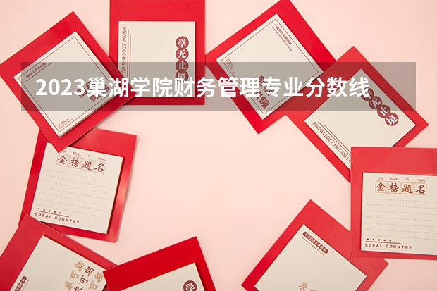 2023巢湖学院财务管理专业分数线是多少(2024分数线预测)