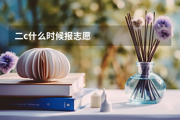 二c什么时候报志愿