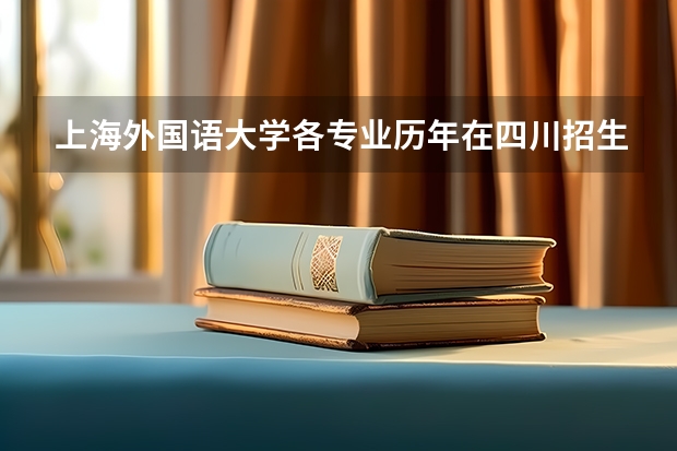 上海外国语大学各专业历年在四川招生人数一览