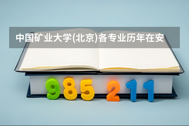 中国矿业大学(北京)各专业历年在安徽招生人数一览
