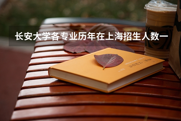 长安大学各专业历年在上海招生人数一览