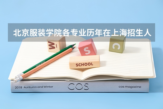 北京服装学院各专业历年在上海招生人数一览