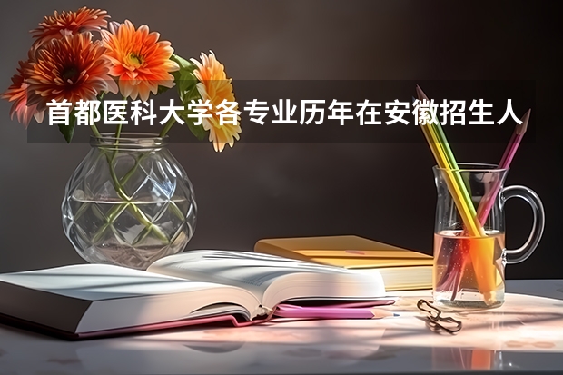 首都医科大学各专业历年在安徽招生人数一览