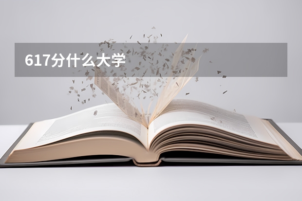 617分什么大学