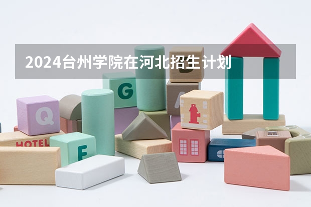 2024台州学院在河北招生计划