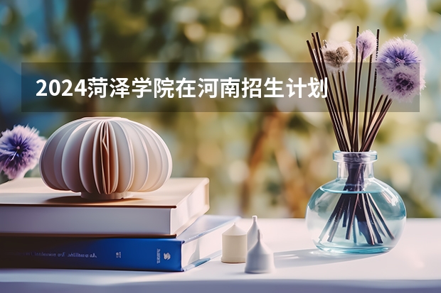 2024菏泽学院在河南招生计划