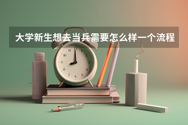 大学新生想去当兵需要怎么样一个流程?