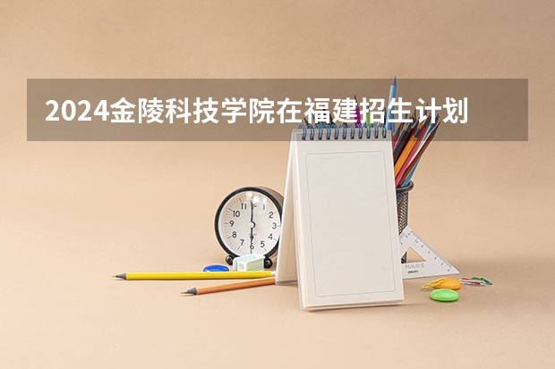 2024金陵科技学院在福建招生计划