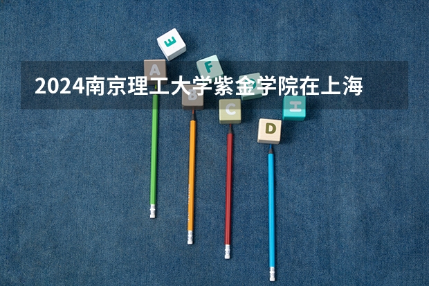 2024南京理工大学紫金学院在上海招生计划