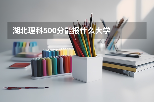 湖北理科500分能报什么大学