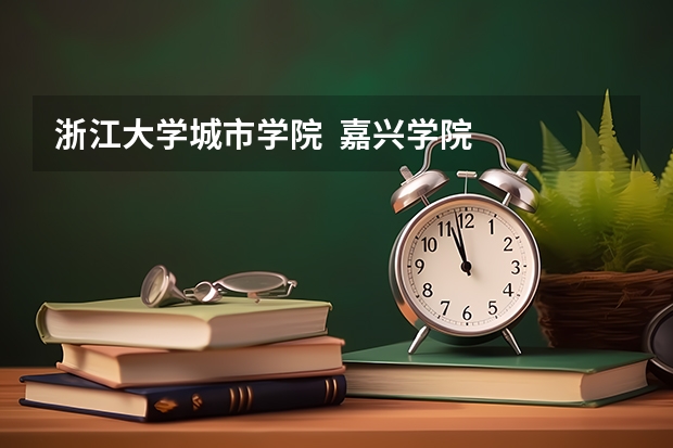 浙江大学城市学院 嘉兴学院 绍兴文理学院 哪个最好