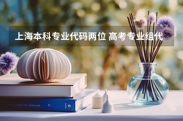上海本科专业代码两位 高考专业组代码和专业代码