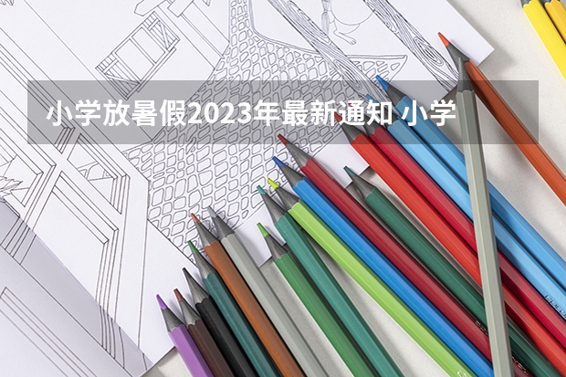 小学放暑假2023年最新通知 小学2023年暑假什么时候放假呢