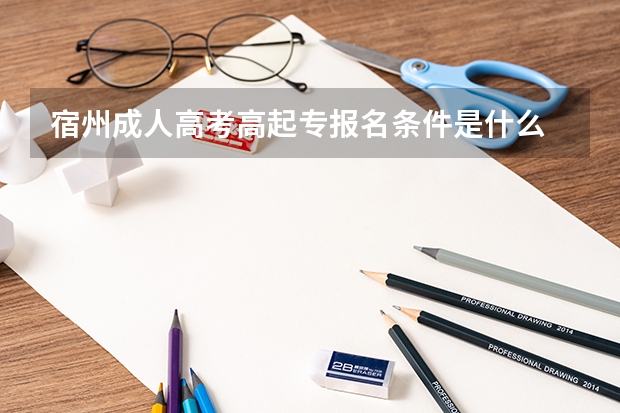 宿州成人高考高起专报名条件是什么