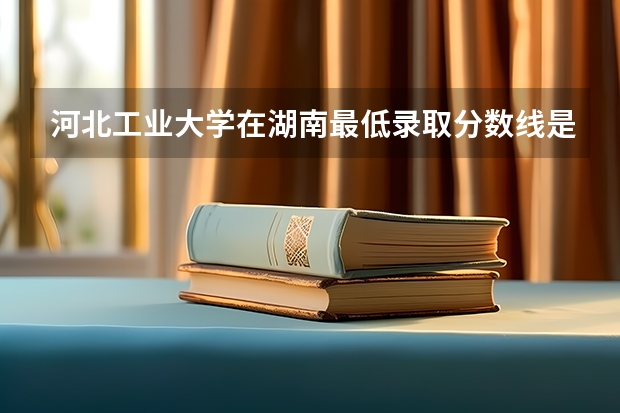 河北工业大学在湖南最低录取分数线是多少