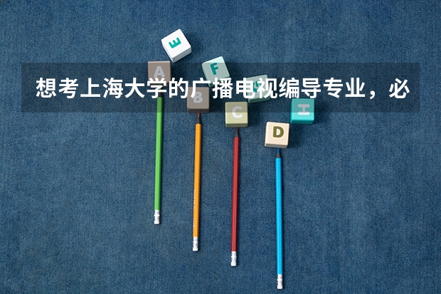 想考上海大学的广播电视编导专业，必须参加艺考吗？
