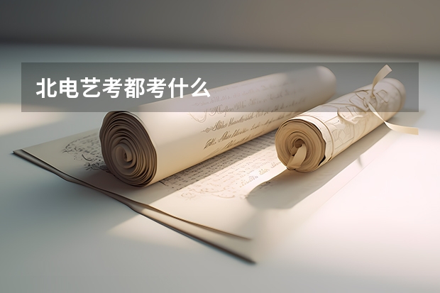 北电艺考都考什么