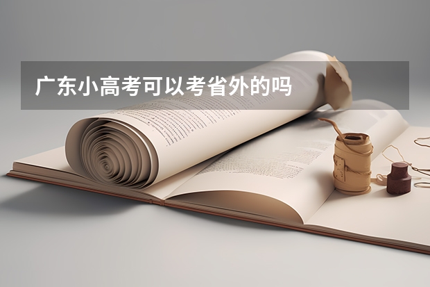 广东小高考可以考省外的吗