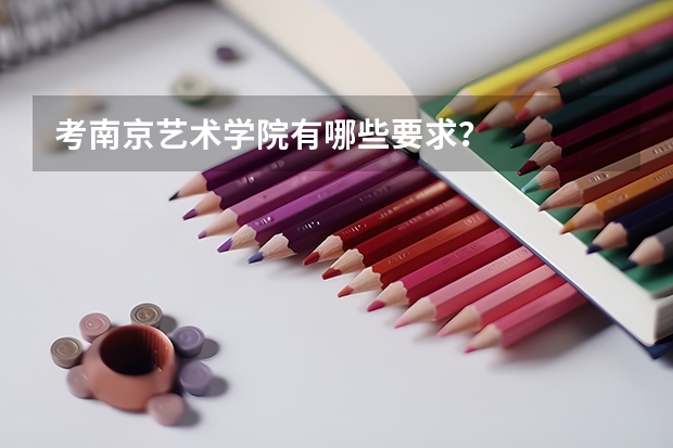 考南京艺术学院有哪些要求？