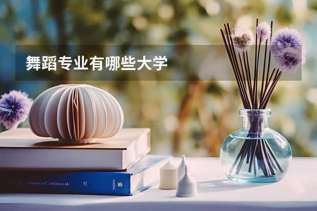舞蹈专业有哪些大学