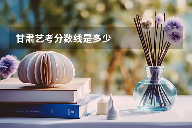甘肃艺考分数线是多少