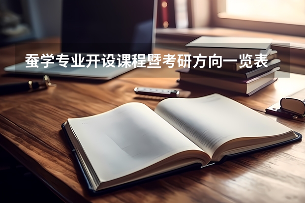 蚕学专业开设课程暨考研方向一览表
