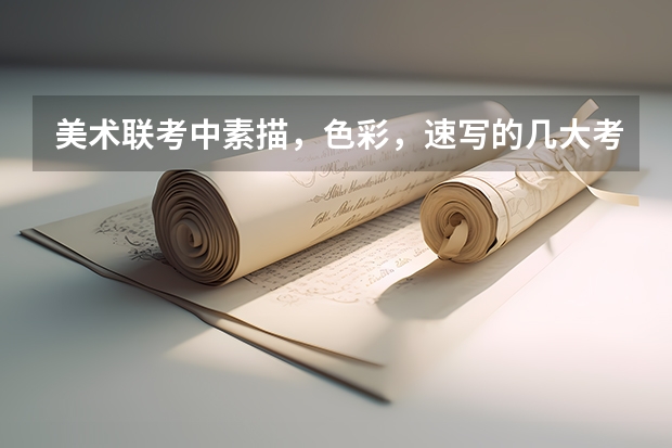美术联考中素描，色彩，速写的几大考点（要点）是什么？？
