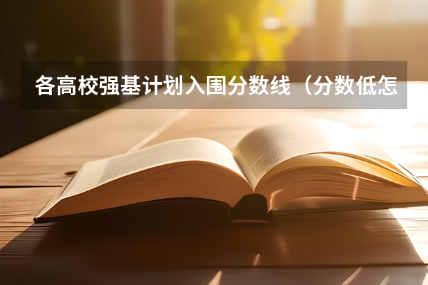 各高校强基计划入围分数线（分数低怎样才能进北京理工大学）
