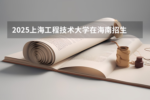 2025上海工程技术大学在海南招生计划预测