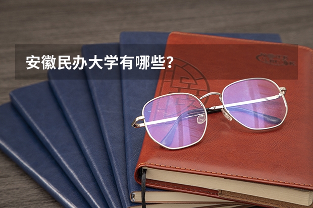 安徽民办大学有哪些？