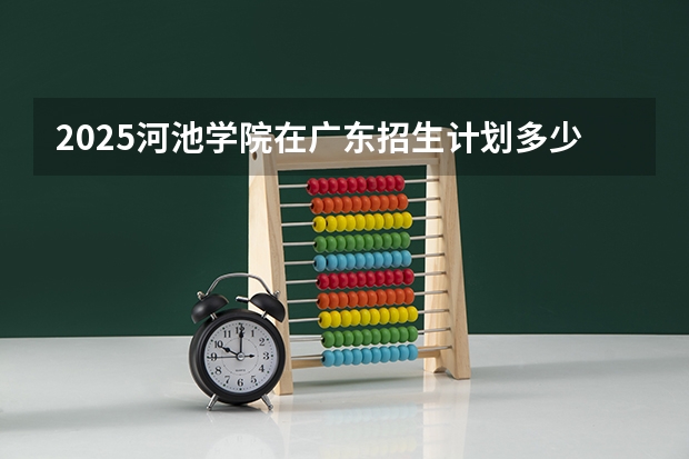 2025河池学院在广东招生计划多少人
