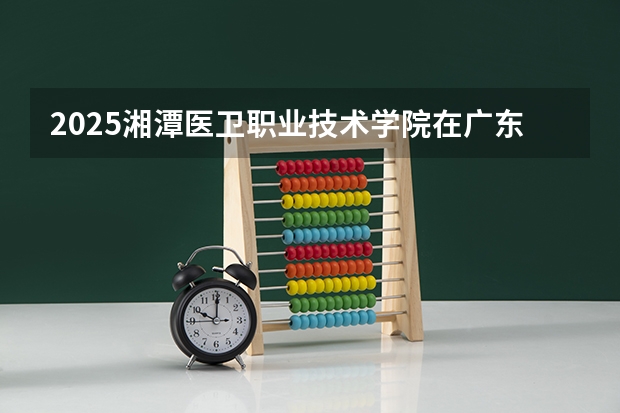2025湘潭医卫职业技术学院在广东招生计划多少人