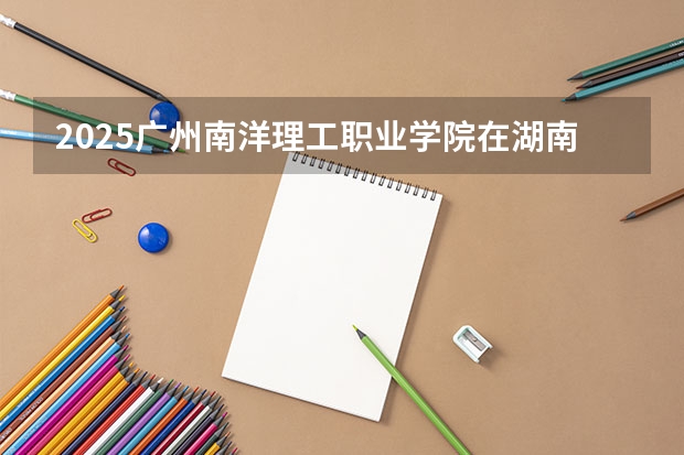 2025广州南洋理工职业学院在湖南招生计划多少人