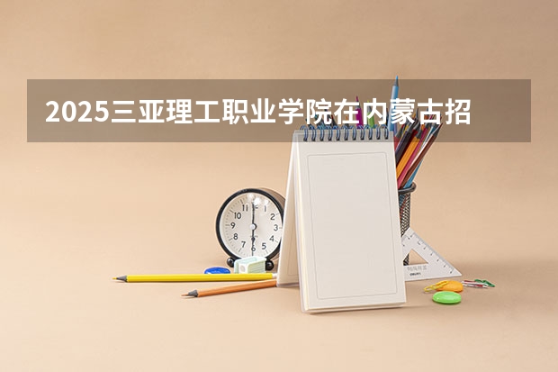 2025三亚理工职业学院在内蒙古招生计划多少人