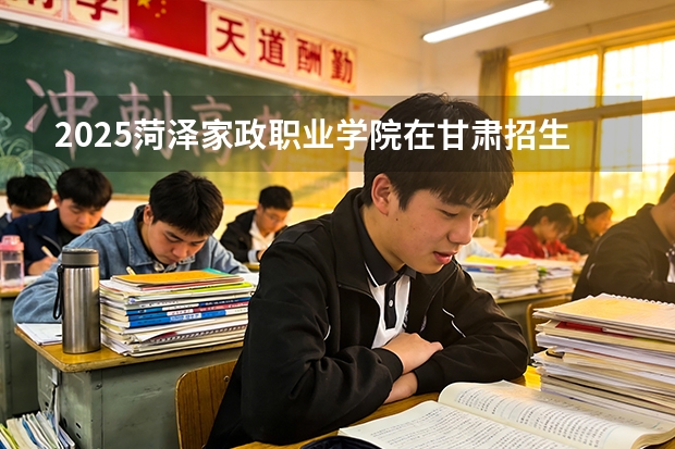 2025菏泽家政职业学院在甘肃招生计划多少人