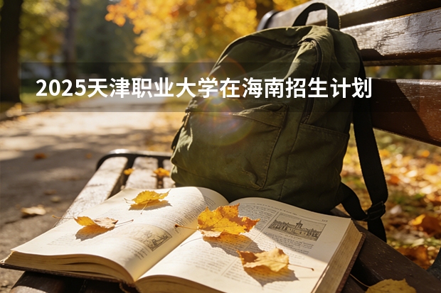 2025天津职业大学在海南招生计划多少人