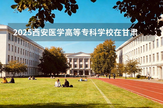2025西安医学高等专科学校在甘肃招生计划多少人