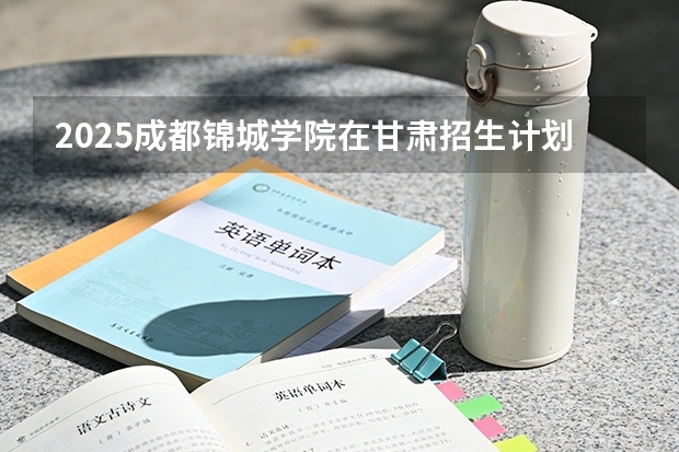 2025成都锦城学院在甘肃招生计划多少人